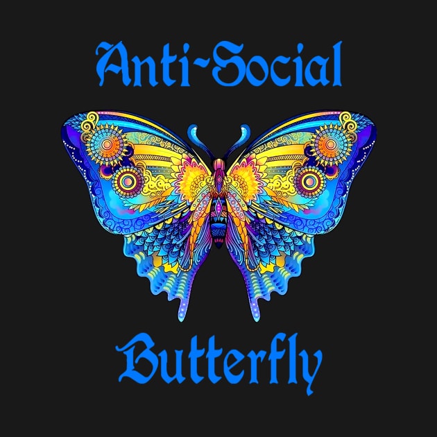 Colorful Anti-Social Butterfly by Atteestude