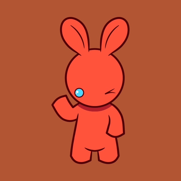 Wink Rabbit 6 by RD Doodles