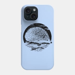 Vintage Hedgehog Gift for a Nature Art Lover Phone Case