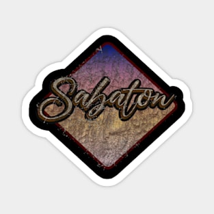 Sabaton vintage design on top Magnet