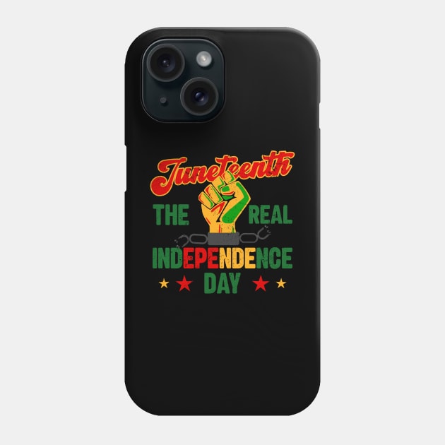 Juneteenth, The real Independence Day, Black History, Freedom Phone Case by UrbanLifeApparel