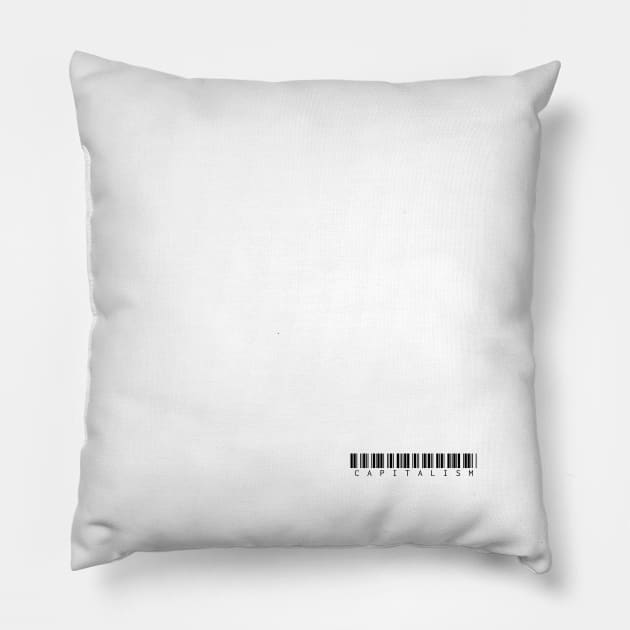 Captalism – Black – Small Logo Pillow by felixbunny