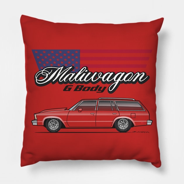 Maliwagon Multi Color pro street Pillow by JRCustoms44