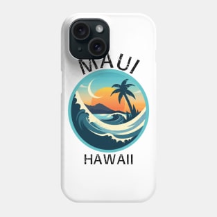 Maui Hawaii (with Black Lettering) Phone Case