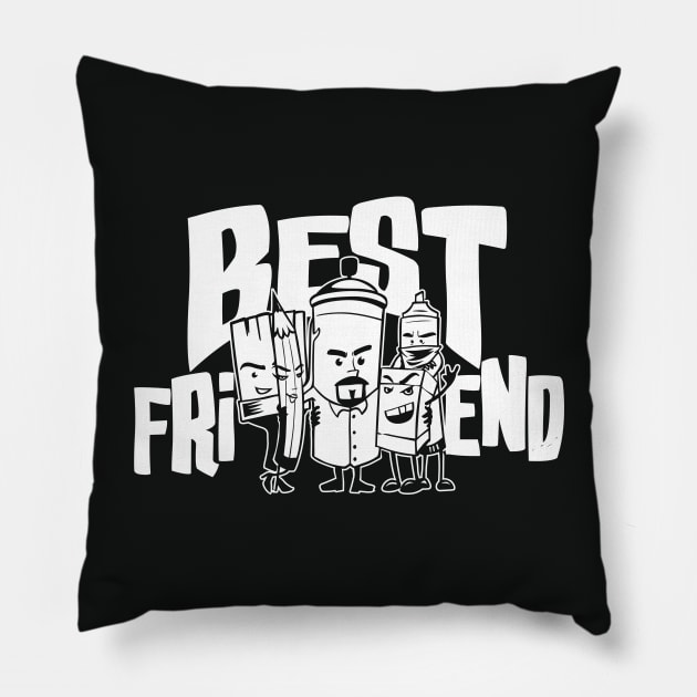 Best Friends Pillow by Whatastory