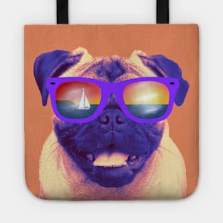 Beach Bum Pug Tote