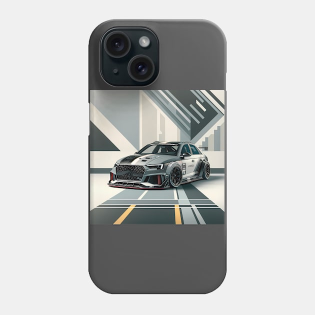 Audi RS4 Phone Case by TaevasDesign