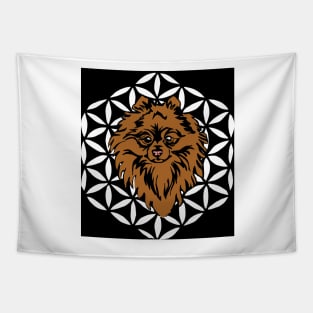 Flower of life spitz Tapestry