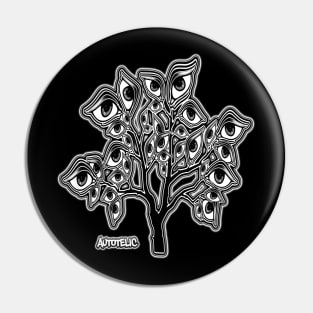 Autotelic-EyeTree-B+W Pin