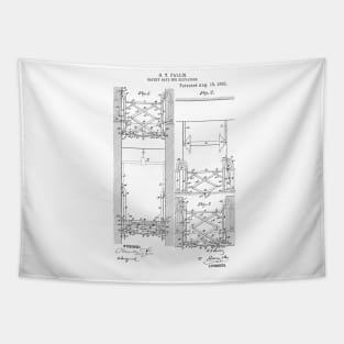 Safety gate for elevator Vintage Retro Patent Hand Drawing Funny Novelty Gift Tapestry