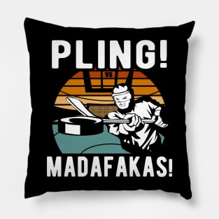 Pling Madafakas for a ice hockey fan Pillow