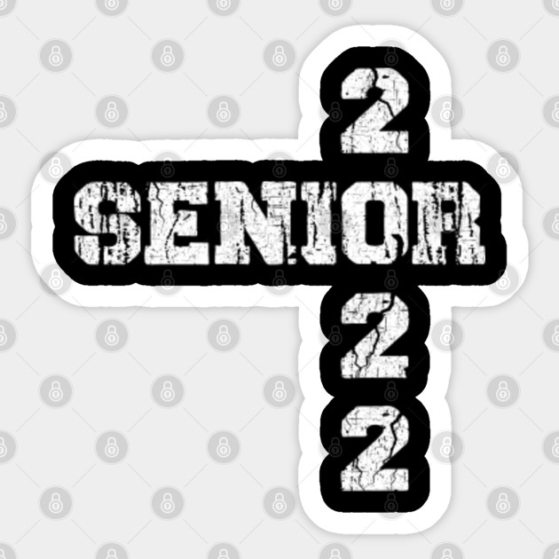 Senior 2022 | Class of 2022 | Graduation Vintage Him Her - Senior 2022 Class Of 2022 - Sticker