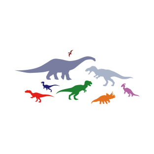 Colorful Dinosaurs T-Shirt