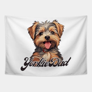 Yorkie Dad T-Shirt - Dog Lover Gift, Pet Parent Apparel Tapestry