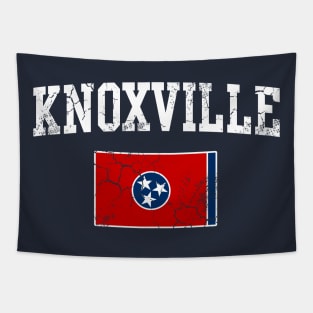 Knoxville Tennessee Flag Vintage Distressed Tapestry