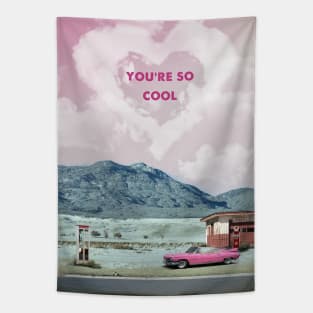 True romance retro travel print Tapestry