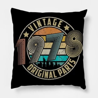 Vintage 1978 Original Parts 42th Birthday Gifts Pillow