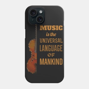 Music quote - guitar shirt - musical instrument Phone Case