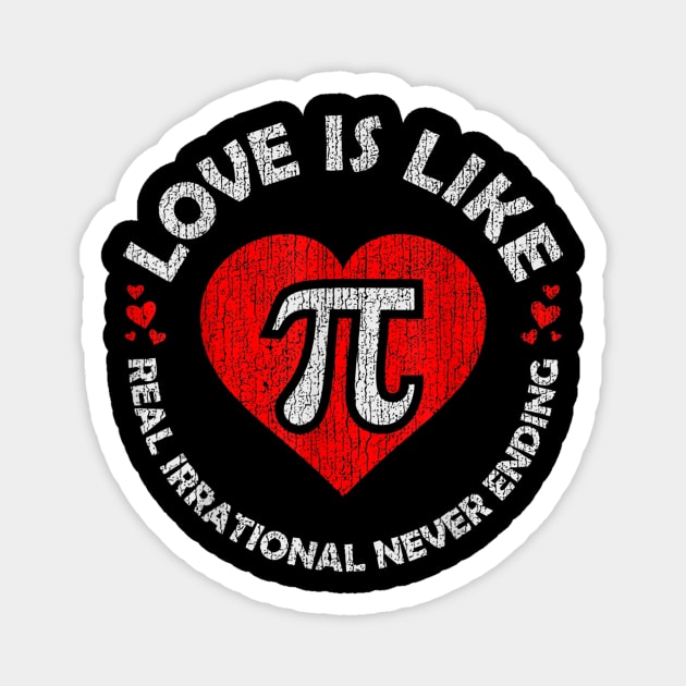 Love Pi Day 314 Symbol Math Teacher Student Geek Nerd Gifts Magnet by FONSbually