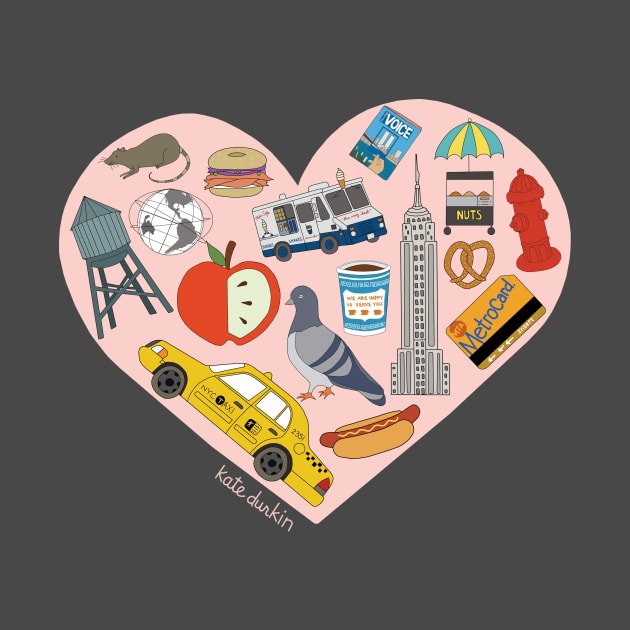 New York Valentine by Kate Durkin Illustration