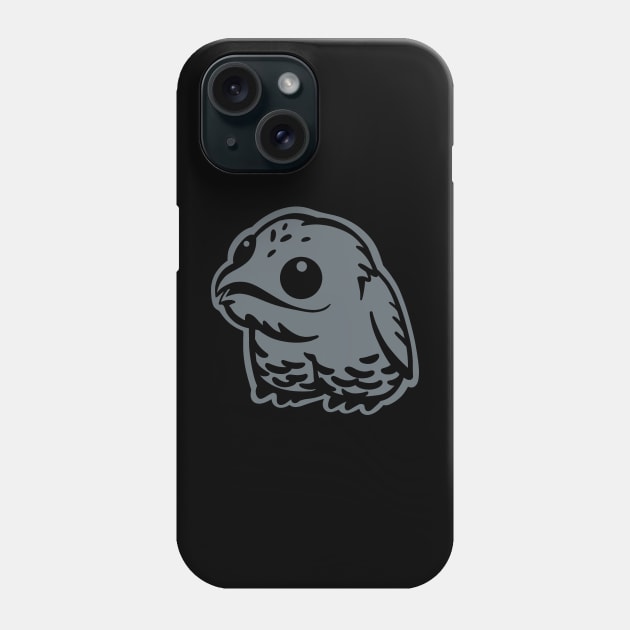 Urutau, cute and weird bird. Stylized art for Common potoo lovers Phone Case by croquis design