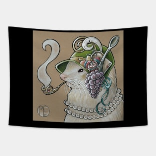 Flapper Ferret - 1920s Style Tapestry