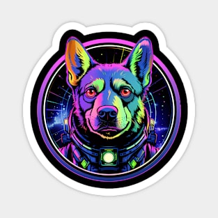 Blue Heeler Australian Cattle Dog Cosmic Space Dogs Galaxy Astronaut Magnet