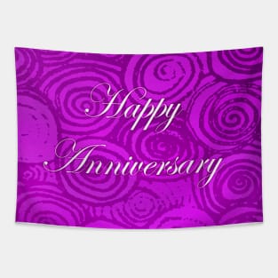 Anniversary Swirls Pink Tapestry