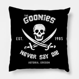 The Goonies Never Say Die - Est. 1985 - Astoria, Oregon Pillow