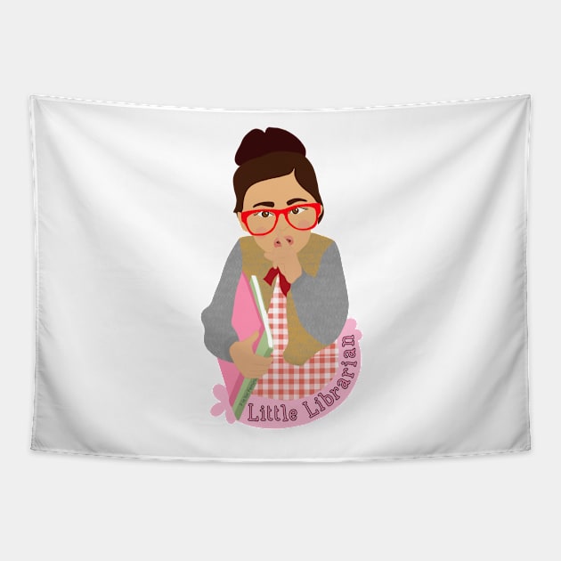 Little Librarian Girl Power Tapestry by rachaelthegreat