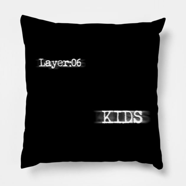 Serial Experiments Lain - Layer:06 Pillow by RAdesigns