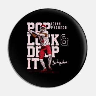 Isiah Pacheco Kansas City Pop Lock Drop It Pin