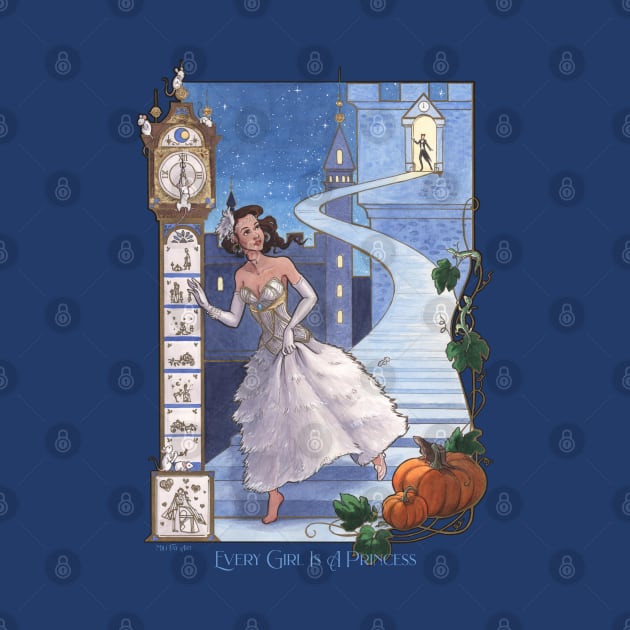 Mili Fay’s Every Girl Is A Princess: Cinderella by Mili Fay Art