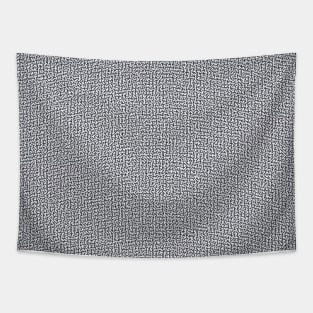 Monochrome Maze pattern Tapestry