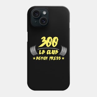 300lb club bench press Phone Case