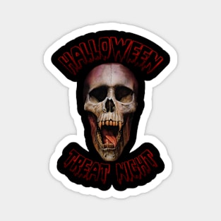 Halloween Treat Night Vampire Skull Magnet