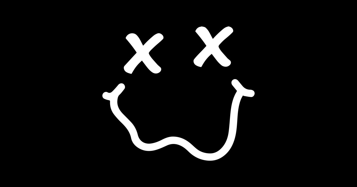 X Eyes' Smiley Face Graphic Smiley Sticker TeePublic