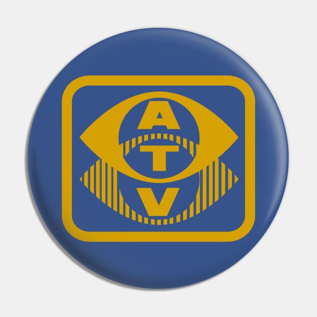 ATV (Vintage TV Station) Pin by n23tees