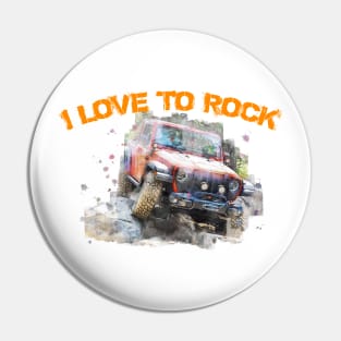 I Love To Rock Pin