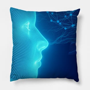 Human and technology Pillow