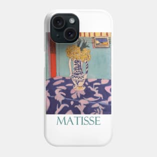 Les Coucous Tapis Bleu et Rose by Henri Matisse Phone Case