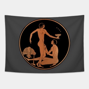 Etruscan lesbian lovers Tapestry