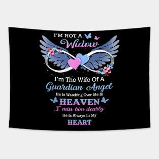 I'm Not A Widow I'm A  Of A Guardian Angel Husband Tapestry