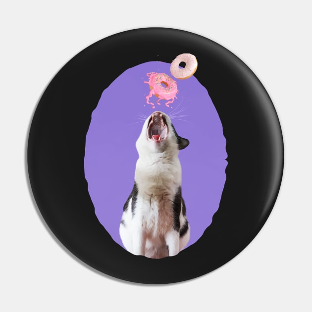 My Fav Food Is Donut (Doughnut) Pin by leBoosh-Designs