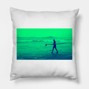 Surf's Up green Pillow