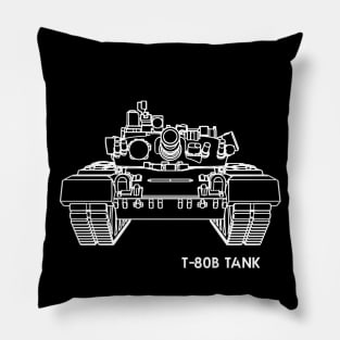 T80B Main Battle Tank Pillow