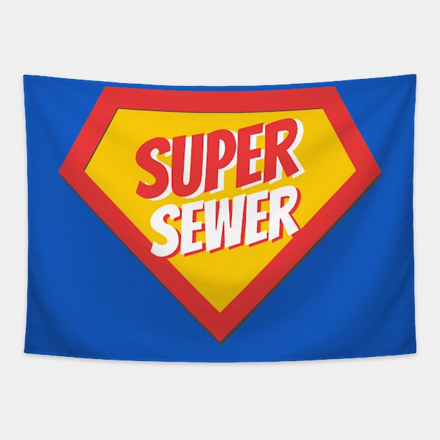 Sewer Gifts | Super Sewer Tapestry by BetterManufaktur