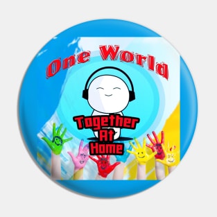 One World Together At Home Pin