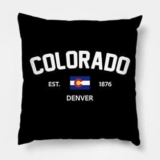 Colorado Collegiate Preppy Pillow