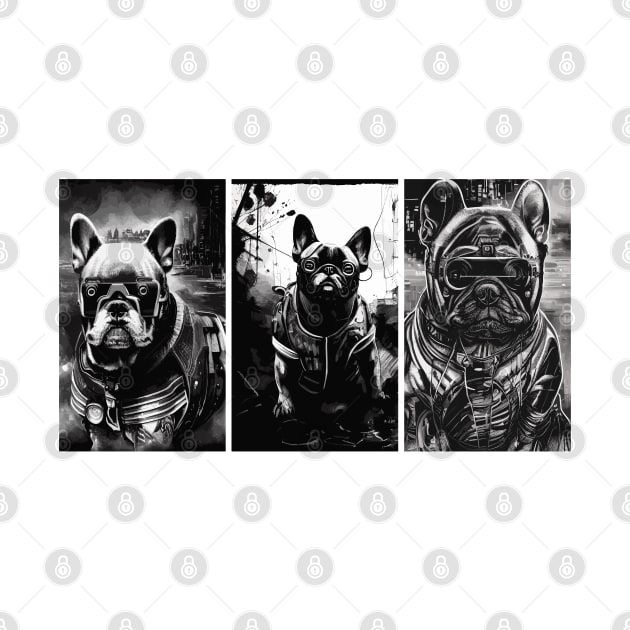 Cyber Punk Frenchie's by joejdiaz